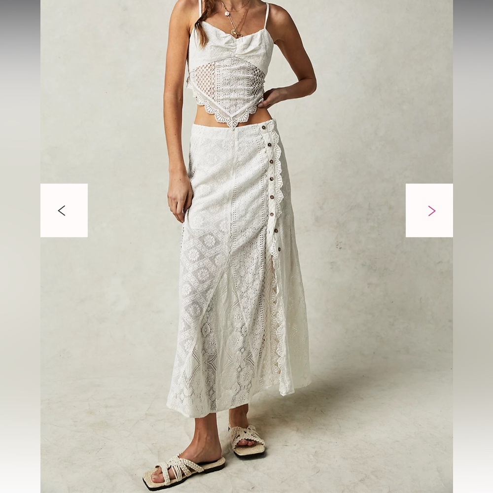 Free People Cynthia Lace Set NWT Size 2 - Picture 2 of 5